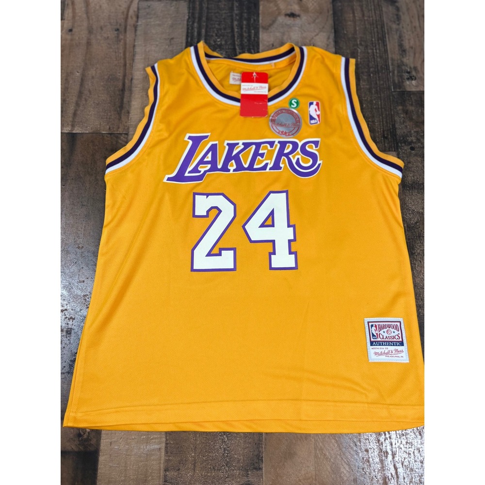 Mitchell & Ness Kobe Bryant Lakers 24 Authentic Hardwood Classics Jersey Gold S